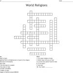 World Religions Crossword   Wordmint   Printable Religious Crossword Puzzles