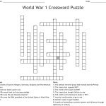 World War 1 Crossword Puzzle Crossword   Wordmint   Printable German Crossword Puzzles