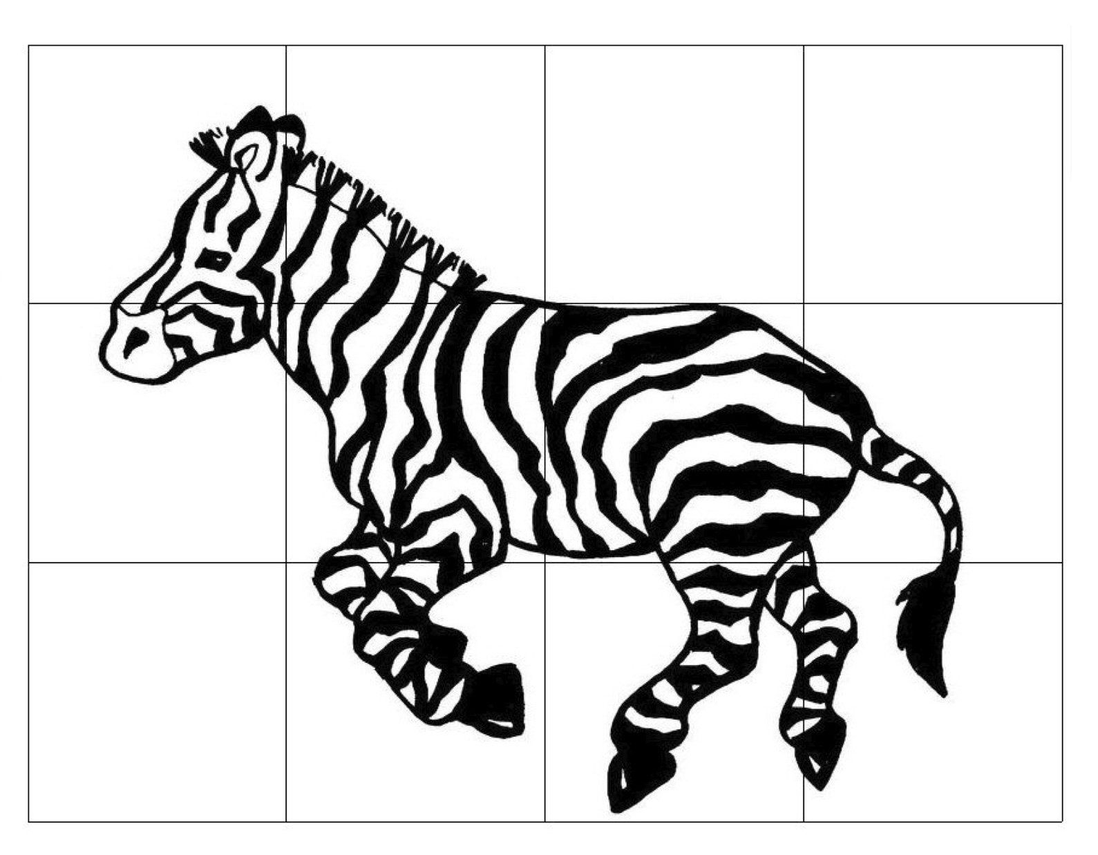 ZebraPuzzleForKids Zebra Printable Zebra Puzzle Printable